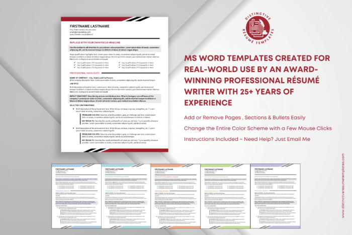 modern executive resume template 3