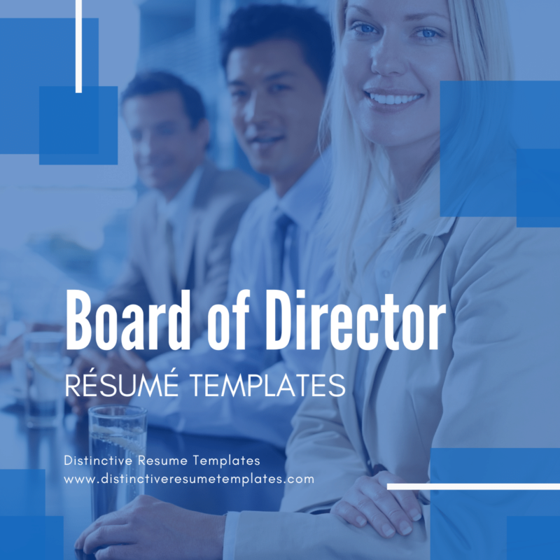 Board of Directors Resume Templates for Word