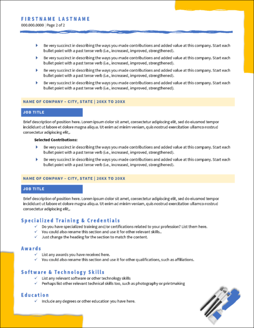 Resume Templates for Microsoft Word | Distinctive Resume Templates