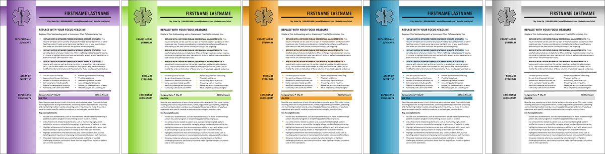 Medical Assistant Resume Colors