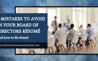5 Mistakes to Avoid In Your Board Resume Blog Header